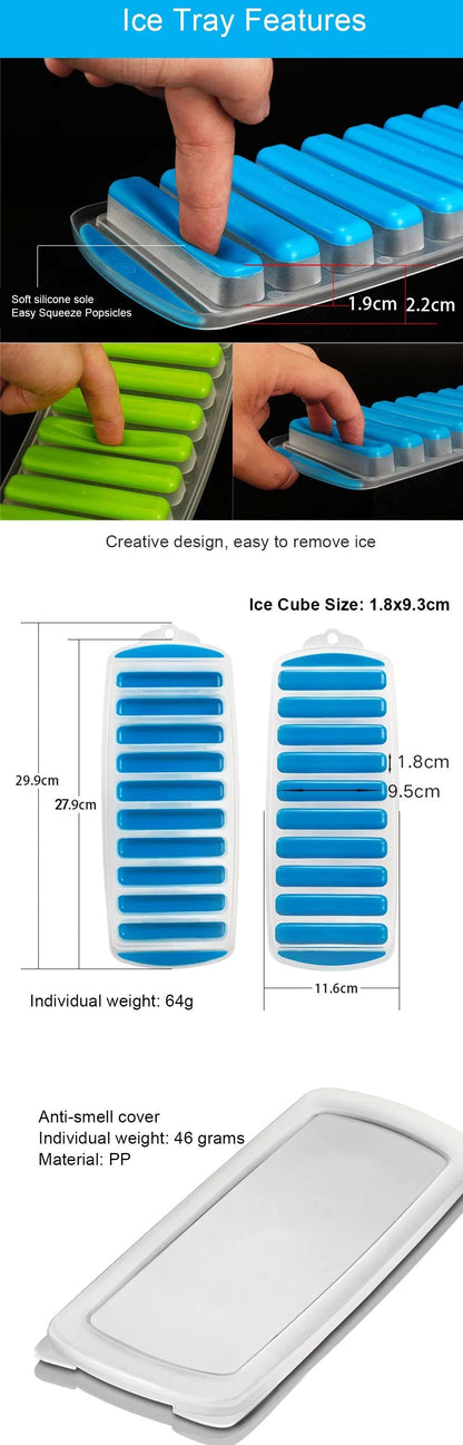 ChillMaster 3-Pack Silicone Pop-Up Ice Trays