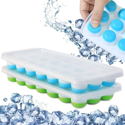 ChillMaster 3-Pack Silicone Pop-Up Ice Trays